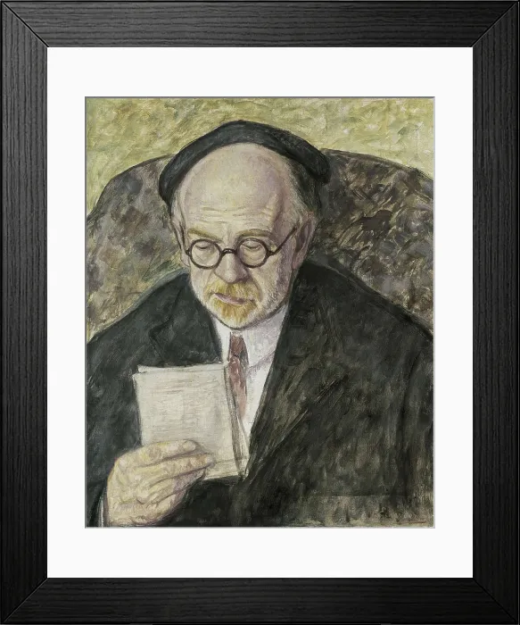 Framed Print : ECHEVARRIA Y ZURICALDAY, Juan de (1875-1931). Portrait of Po Baroja. beg. 20th c. Oil on canvas. SPAIN. Madrid. Reina Sofia Art Centre National Museum