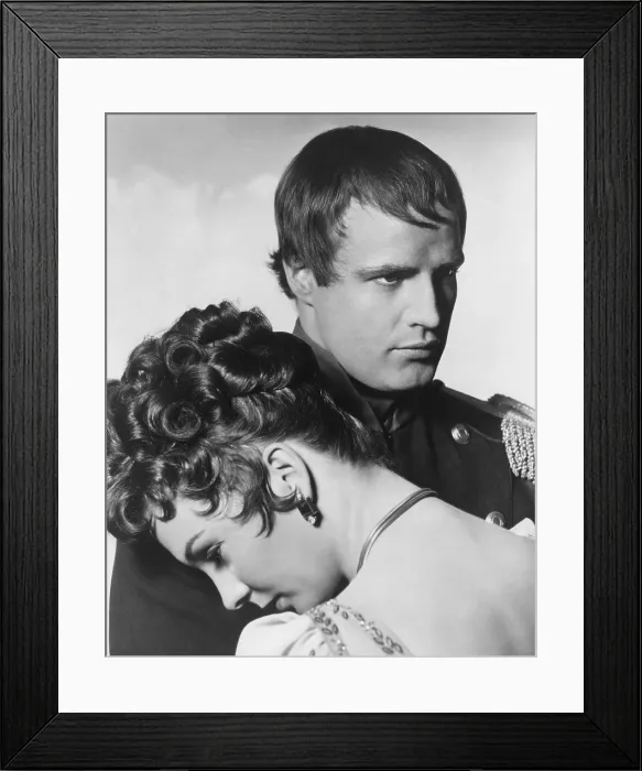 Framed Print : DESIREE, from left: Jean Simmons, Marlon Brando, 1954, TM & Copyright 20th Century Fox Film corp. / courtesy Everett Collection Framed Print : DESIREE, from left: Jean Simmons, Marlon Brando, 1954, TM & Copyright 20th Century Fox Film corp. / courtesy Everett Collection