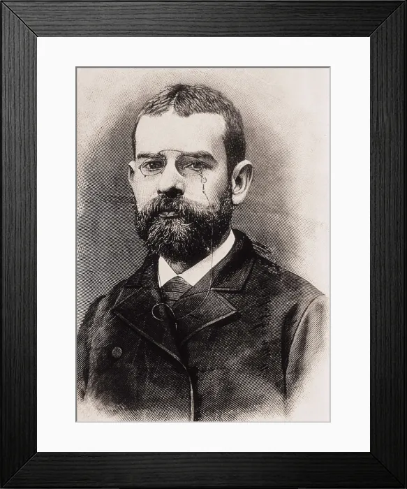 Framed Print : CLARIN, Leopoldo Alas y Urea, also called (1852-1901). Engraving. AISA / Everett Collection**US SALES ONLY**