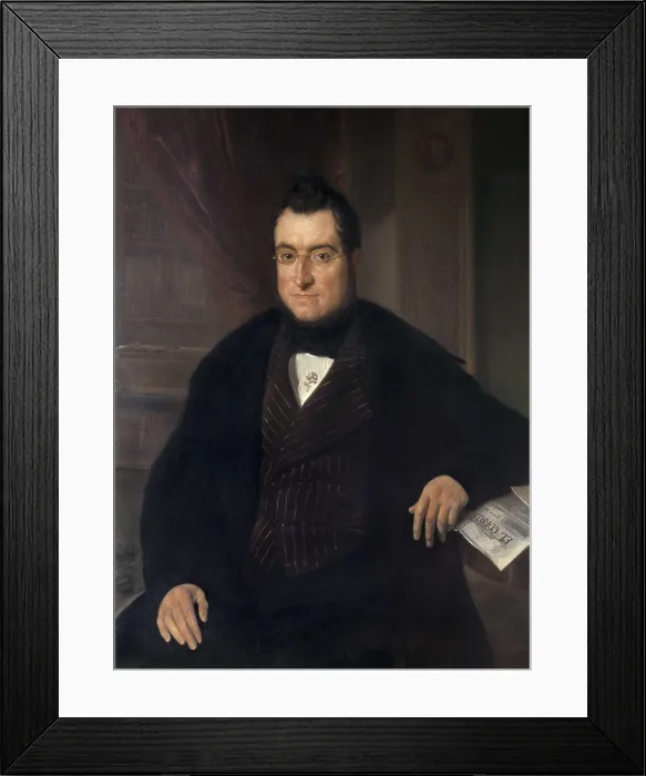 Framed Print : ESPALTER Y RULL, Joaqun (1809-1880). Bonaventura Carles Aribau. 1840s. Oil on canvas. SPAIN. Barcelona. Sant Jordi Catalan Royal Academy of Fine Arts Framed Print : ESPALTER Y RULL, Joaqun (1809-1880). Bonaventura Carles Aribau. 1840s. Oil on canvas. SPAIN. Barcelona. Sant Jordi Catalan Royal Academy of Fine Arts