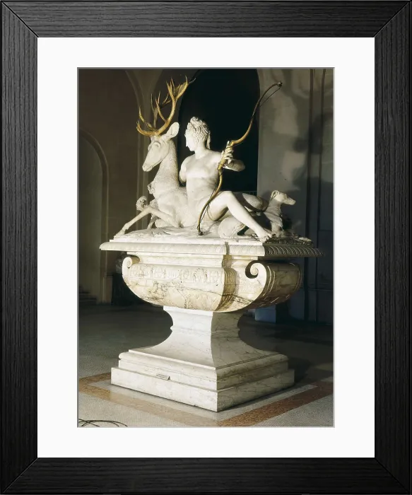 Framed Print : GOUJON, Jean (1510-1567). Diana the Huntress (Diane chasseresse). 1550 - 1554