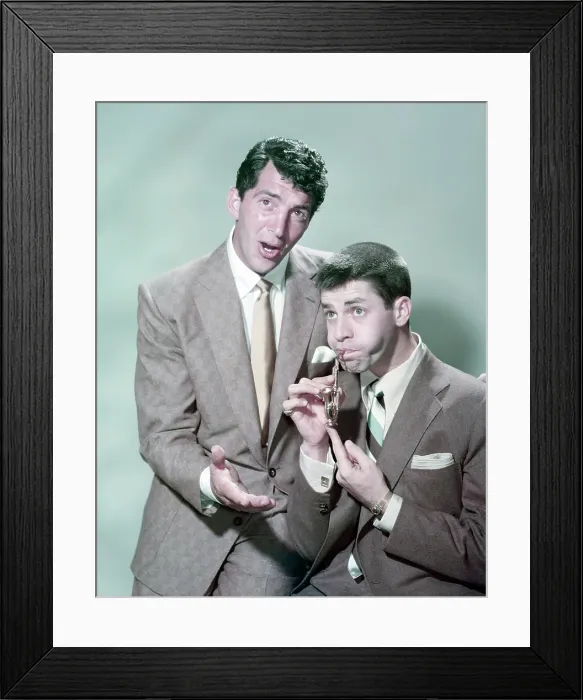 Framed Print : From left: Dean Martin, Jerry Lewis, ca. early 1950s