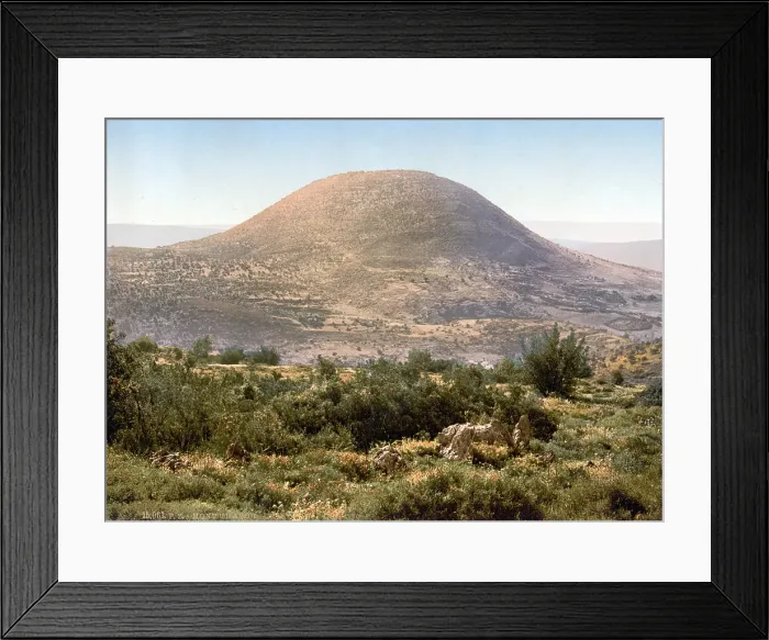 Framed Print : Mount Tabor, Holy Land, Israel, photochrom, circa 1890-1900