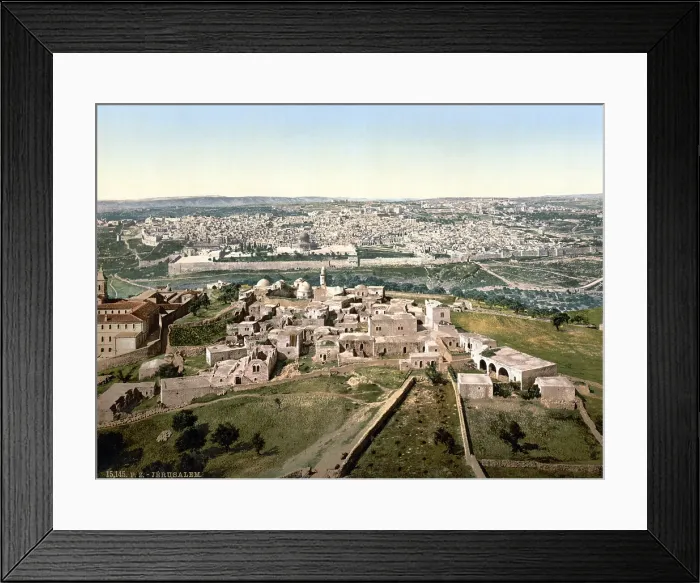 Framed Print : Jerusalem, Holy Land, photochrom, circa 1890-1900