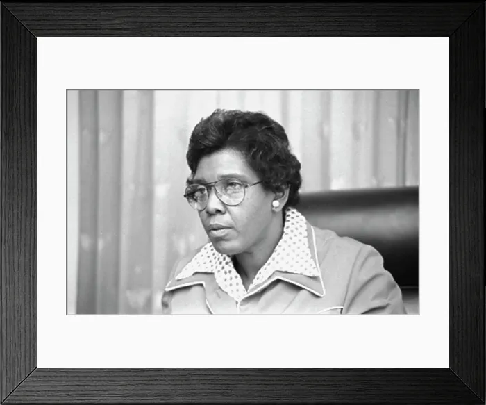 Framed Print : Barbara Jordan (1936-1996), African American congresswoman in the United States House of Representatives, photograph by Thomas J. O'Halloran, April 7, 1976