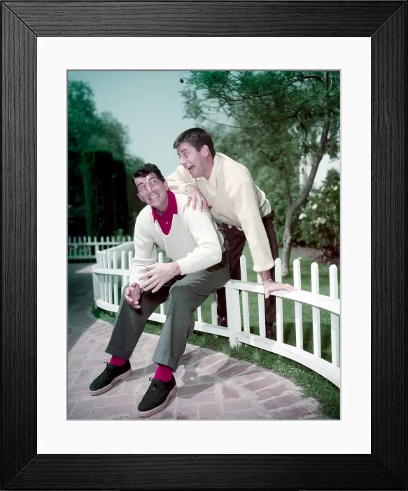Framed Print : From left: Dean Martin, Jerry Lewis, ca. early 1950s