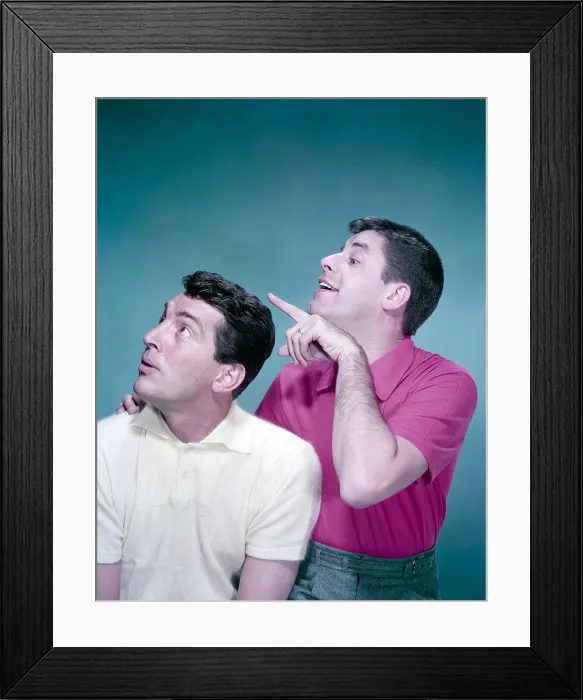 Framed Print : From left: Dean Martin, Jerry Lewis, ca. early 1950s