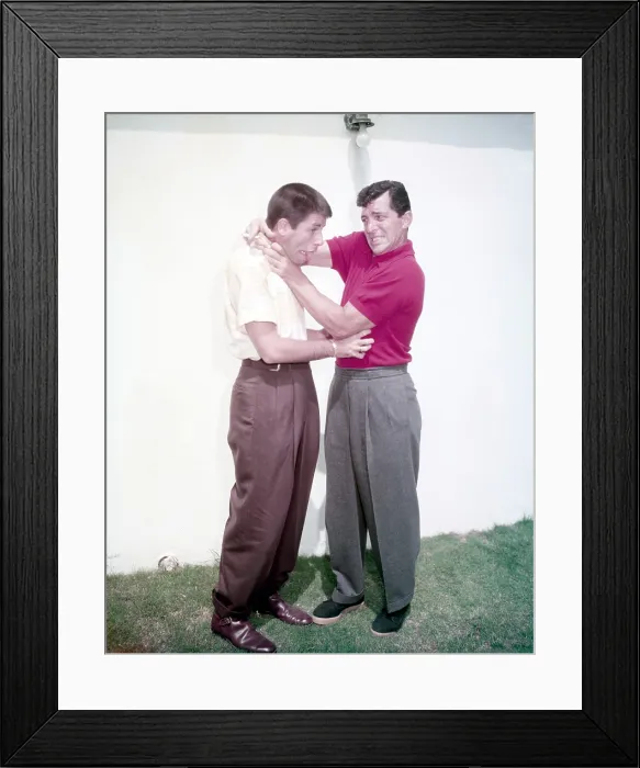 Framed Print : From left: Jerry Lewis, Dean Martin, 1953. Photo: TV Guide / courtesy Everett Collection