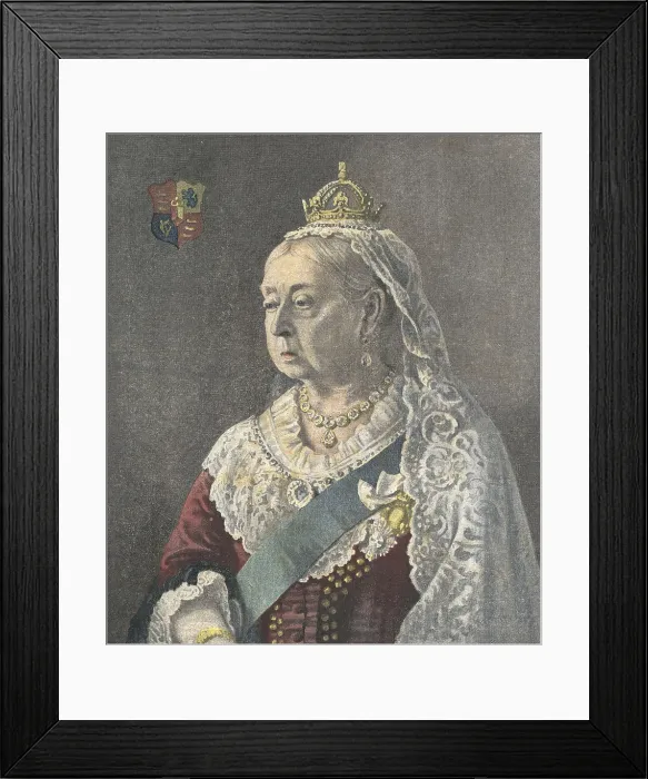 Framed Print : Victoria (1819-1901). Portrait from 'Le Petit Journal' (February 3rd1901). Engraving. Coleccin Gasca / AISA / Everett Collection (157102)**US SALES ONLY**