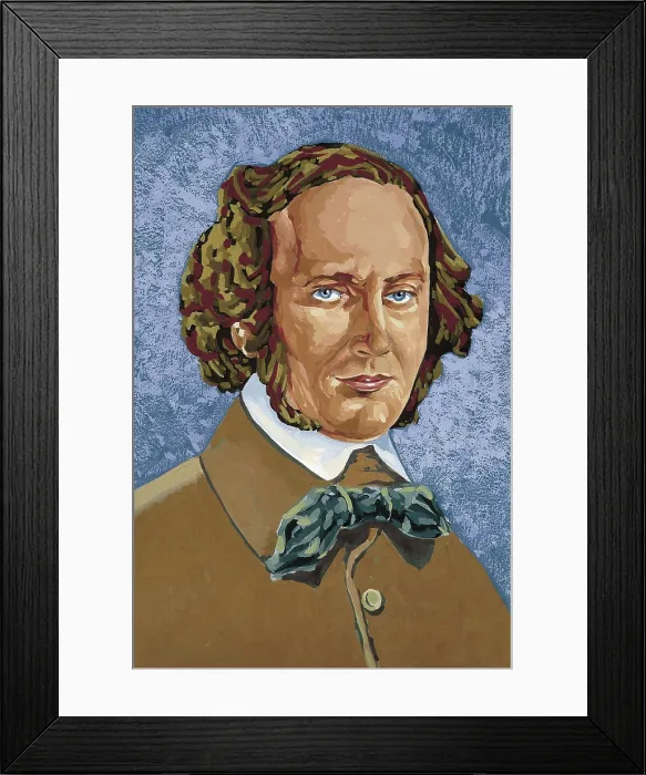 Framed Print : MENDELSSOHN-BARTOLDY, Felix (1809-1847). Painting. AISA / Everett Collection**US SALES ONLY**
