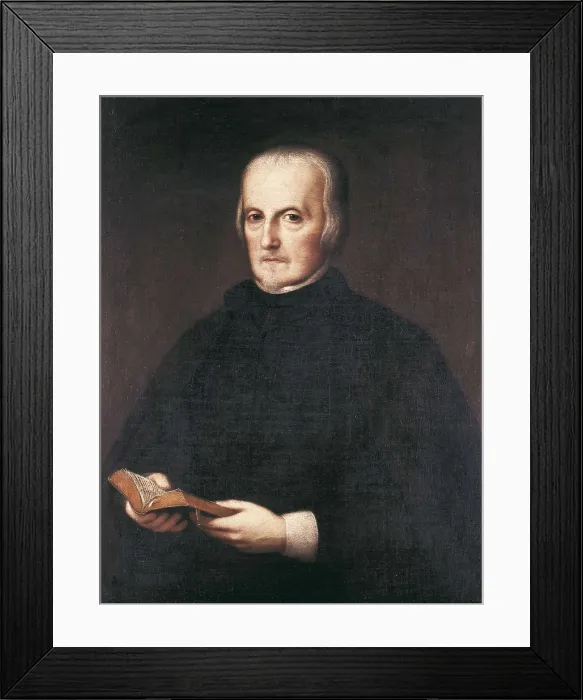 Framed Print : ALFARO, Juan de (1640-1680). Don Pedro Calderon de la Barca. 1660s -1680s. Oil on canvas. SPAIN. Madrid. Lzaro Galdiano Foundation. AISA / Everett Collection**US SALES ONLY**