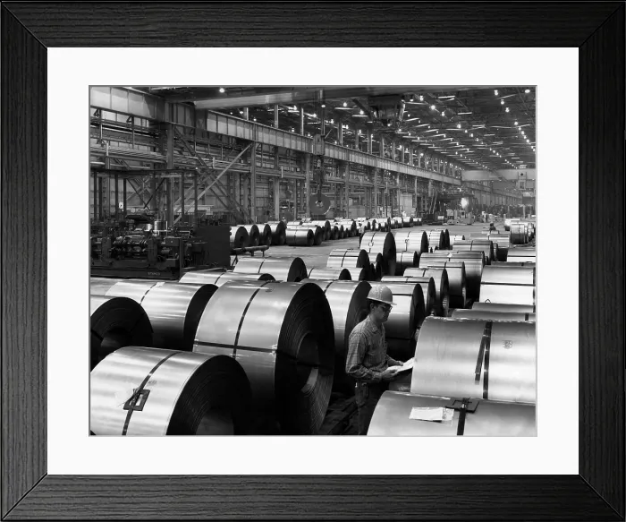 Framed Print : Steel mill. Courtesy: CSU Archives / Everett Collection