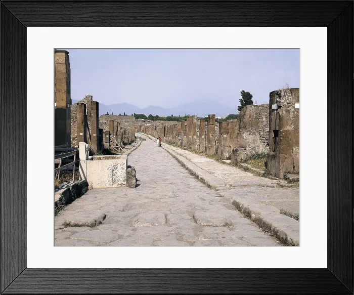 Framed Print : ITALY. CAMPANIA. NAPLES. Pompeii. Abundance Way. Roman art. Early Empire. AISA / Everett Collection**US SALES ONLY** Framed Print : ITALY. CAMPANIA. NAPLES. Pompeii. Abundance Way. Roman art. Early Empire. AISA / Everett Collection**US SALES ONLY**