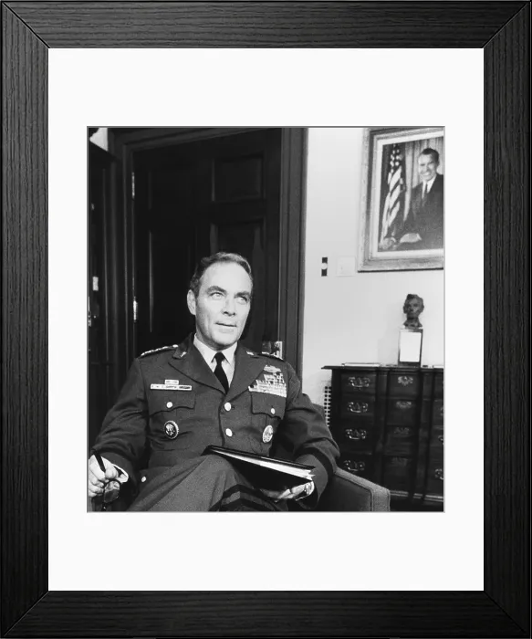 Framed Print : Gen. Alexander Haig, in the White House office formerly occupied by H. R. Haldeman. May 4, 1973