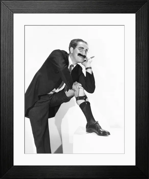 Framed Print : Groucho Marx strikes an alluring pose. 1936. (CSU_2015_11_1483)