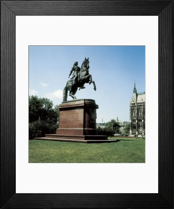 Framed Print : Rakoczi, Ferenc II (1676-1735). Sculpture of Ferenc II Rakoczi. Sculpture on bronze. HUNGARY. PEST. Budapest. AISA / Everett Collection**US SALES ONLY**