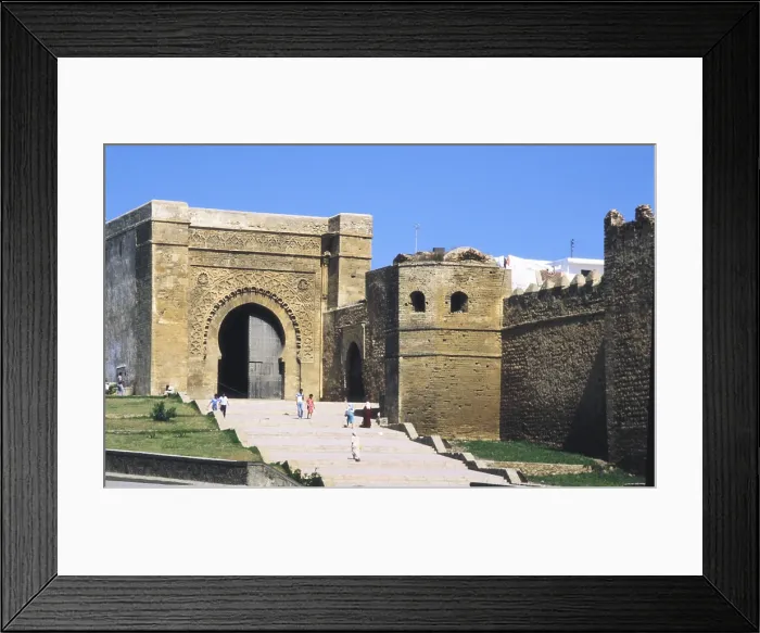 Framed Print : MOROCCO. RABAT-SAL-ZEMMOUR-ZAER. Rabat. Gate and walls of the Oudaa Kasbah. AISA / Everett Collection**US SALES ONLY**