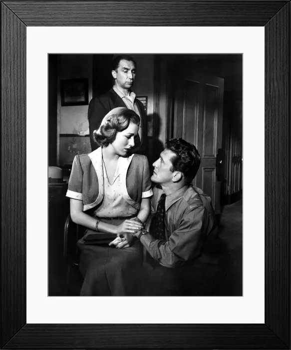 Framed Print : DETECTIVE STORY, Horace MacMahon, Eleanor Parker, Kirk Douglas, 1951 Framed Print : DETECTIVE STORY, Horace MacMahon, Eleanor Parker, Kirk Douglas, 1951