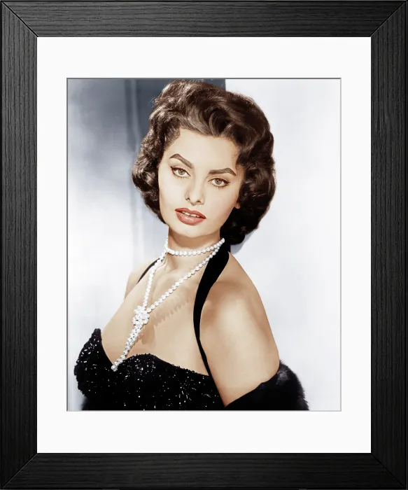Framed Print : Sophia Loren, ca. 1957