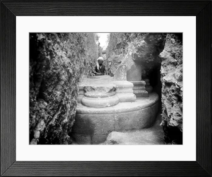 Framed Print : The remains of the Crusader church, Gethsemane, Syria, circa 1937