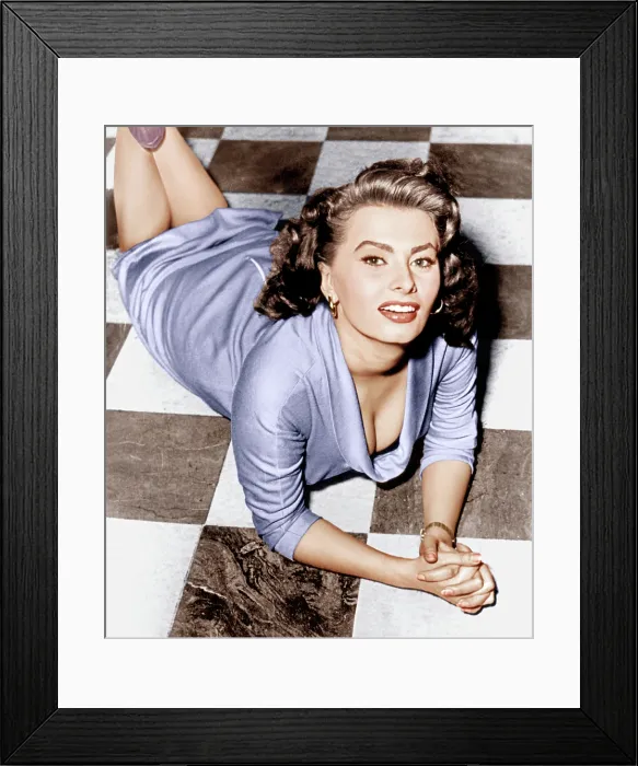 Framed Print : Sophia Loren, ca. 1950s Framed Print : Sophia Loren, ca. 1950s