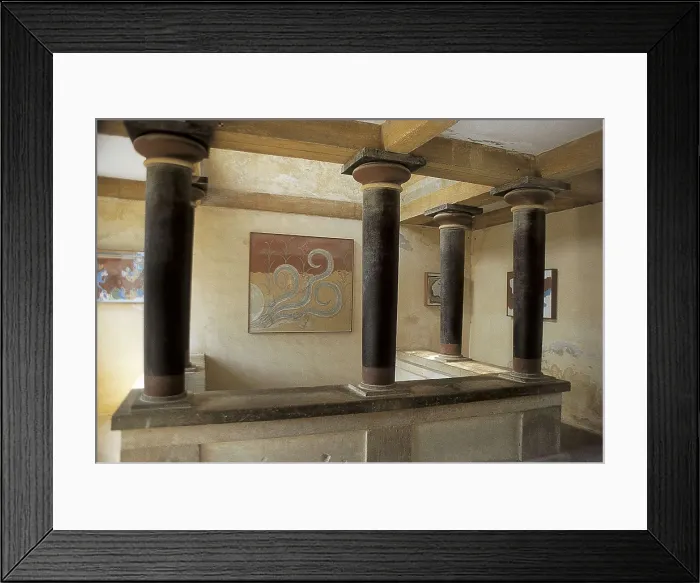 Framed Print : The Palace of Minos at Knossos. 2100 BC. GREECE. CRETE. IRAKLION. Knossos. Knossos Palace. Minoan art / Cretan art. Early Minoan period. AISA / Everett Collection**US SALES ONLY** Framed Print : The Palace of Minos at Knossos. 2100 BC. GREECE. CRETE. IRAKLION. Knossos. Knossos Palace. Minoan art / Cretan art. Early Minoan period. AISA / Everett Collection**US SALES ONLY**