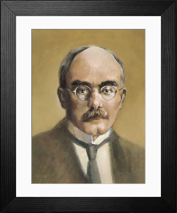 Framed Print : KIPLING, Rudyard (1865-1936). Oil on canvas. AISA / Everett Collection**US SALES ONLY**