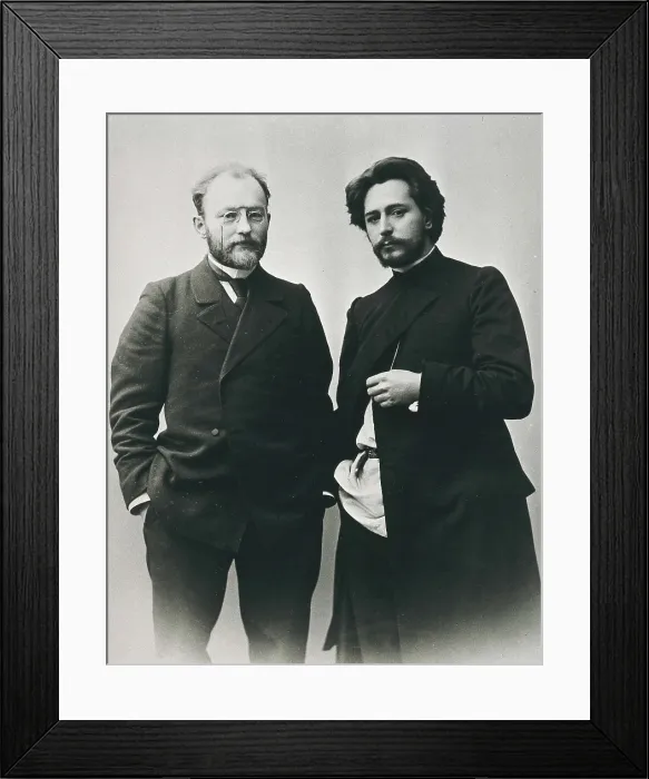 Framed Print : VERESAEV, Vikenti Vikentievich (1867-1945); ANDREIEV, Leonid Nikolievich (1871-1919). Portrait of Leonid Andreyev and Vikenti Veresaev. AISA / Everett Collection**US SALES ONLY**