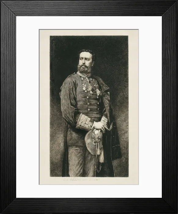 Framed Print : CARLOS VII, Carlos Mara de los Dolores de Borbn y Austria-Este (1848-1909). Spain. Carlism. Charles VII smoking. Carlist pretender to the throne. Engraving. SPAIN. Madrid Framed Print : CARLOS VII, Carlos Mara de los Dolores de Borbn y Austria-Este (1848-1909). Spain. Carlism. Charles VII smoking. Carlist pretender to the throne. Engraving. SPAIN. Madrid