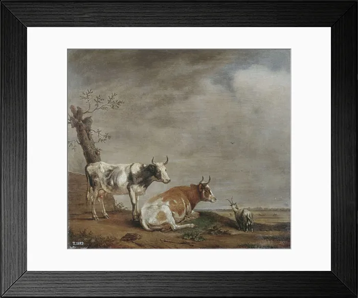 Framed Print : POTTER, Paulus (1625-1654). In the Meadow. 1652. Baroque art. Oil on canvas. SPAIN. Madrid. Prado Museum. AISA / Everett Collection**US SALES ONLY**