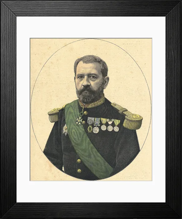 Framed Print : The French admiral Adrien Barthlemy Louis Henry Rieunier. Portrait from 'Le Petit Journal' (1892). Coleccin Gasca / AISA / Everett Collection (157122)**US SALES ONLY** Framed Print : The French admiral Adrien Barthlemy Louis Henry Rieunier. Portrait from 'Le Petit Journal' (1892). Coleccin Gasca / AISA / Everett Collection (157122)**US SALES ONLY**