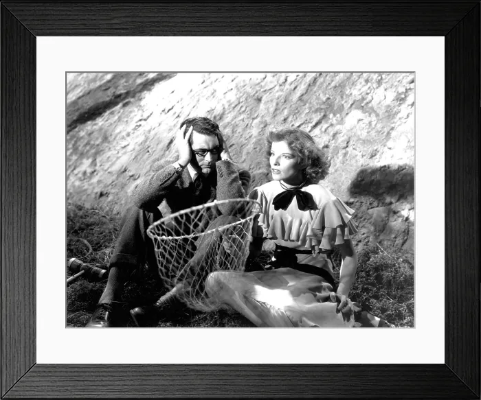 Framed Print : BRINGING UP BABY, Cary Grant, Katharine Hepburn, 1938