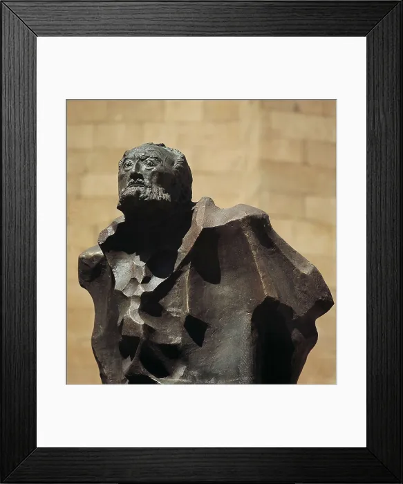 Framed Print : SERRANO AGUILAR, Pablo (1908-1985). Monument of Unamuno. 1968. SPAIN. Salamanca. Detail of the monument. Sculpture on bronze Framed Print : SERRANO AGUILAR, Pablo (1908-1985). Monument of Unamuno. 1968. SPAIN. Salamanca. Detail of the monument. Sculpture on bronze