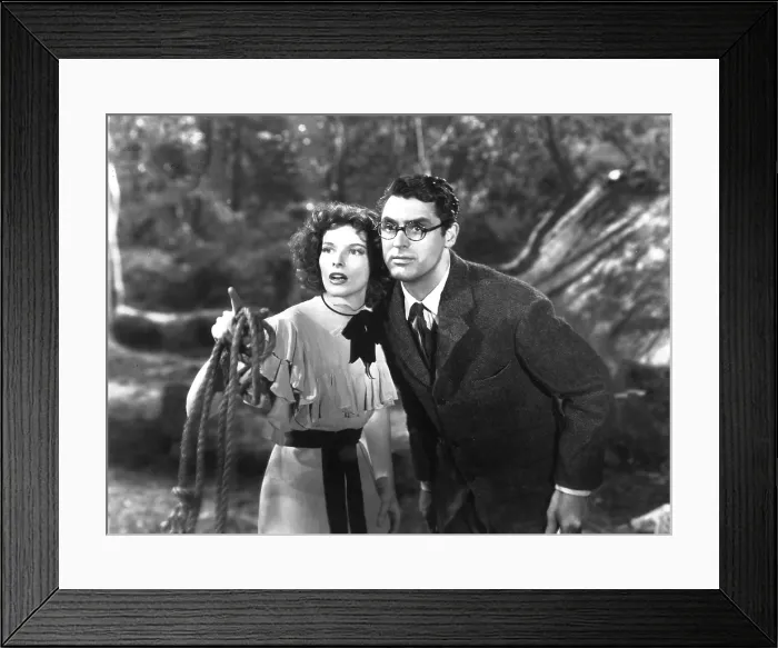 Framed Print : BRINGING UP BABY, Katharine Hepburn, Cary Grant, 1938