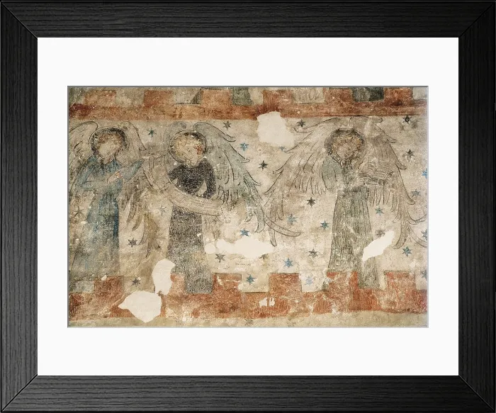 Framed Print : Torhalle. GERMANY. Lorsch. Torhalle. Singing Angels in the Coronation of Mary. Gothic art. Fresco. AISA / Everett Collection**US SALES ONLY**