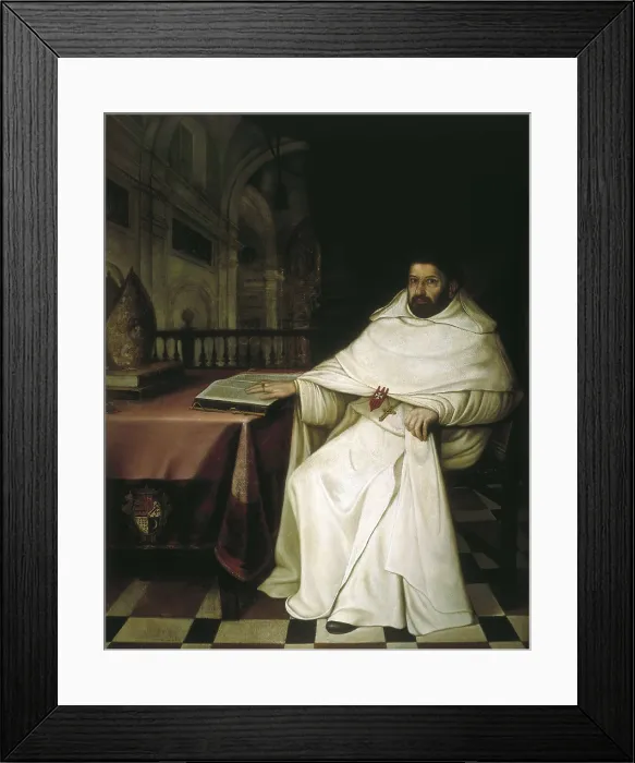 Framed Print : VALDS LEAL, Juan de (1622-1690). Fray Alonso de Sotomayor y Caro. 1657. Baroque art. Oil on canvas. Private Collection. AISA / Everett Collection**US SALES ONLY**