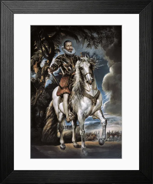 Framed Print : RUBENS, Peter Paul (1577-1640). Equestrian portrait of the Duke of Lerma. 1603. Flemish art. Oil on canvas. SPAIN. Madrid. Prado Museum. AISA / Everett Collection**US SALES ONLY**