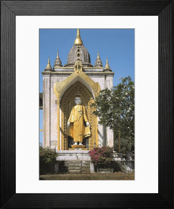 Framed Print : MYANMAR. PEGU. Bago. Figue of Buddha in an abandoned pagoda. AISA / Everett Collection**US SALES ONLY**