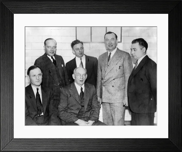 Framed Print : Roger Touly and his gang after they were acquitted of William Hamm, Jr.'s kidnapping. Federal court, St. Paul, Minnesota, Nov. 28, 1933 Framed Print : Roger Touly and his gang after they were acquitted of William Hamm, Jr.'s kidnapping. Federal court, St. Paul, Minnesota, Nov. 28, 1933
