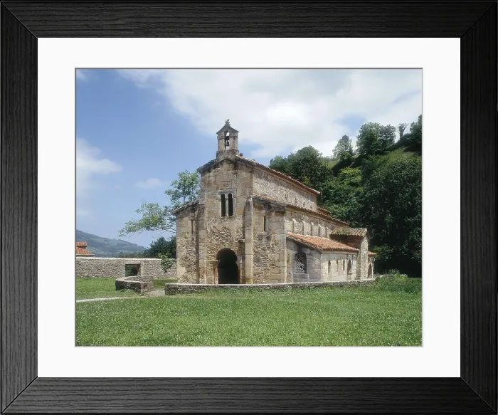 Framed Print : Church of San Salvador de Valdedis. SPAIN. Villaviciosa. Asturian Pre-Romanesque art. Architecture. AISA / Everett Collection**US SALES ONLY**