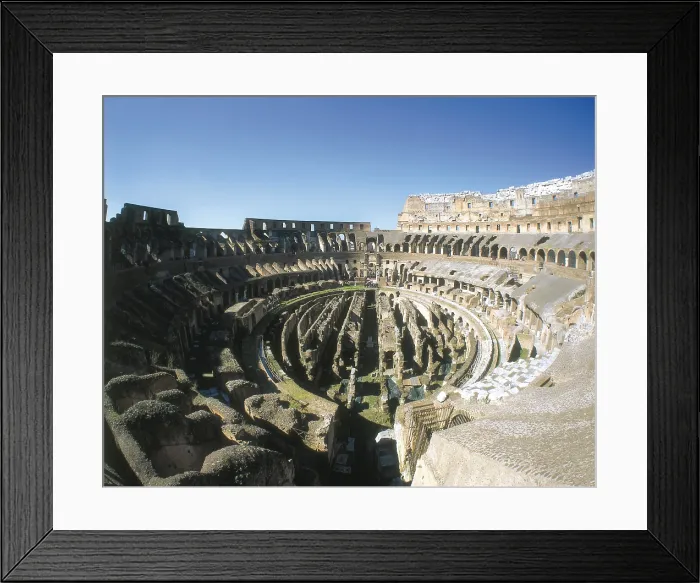 Framed Print : Colosseum or Flavian Amphitheatre. 72-80. ITALY. LAZIO. Rome. Colosseum. Roman art. Early Empire. Architecture. AISA / Everett Collection**US SALES ONLY**
