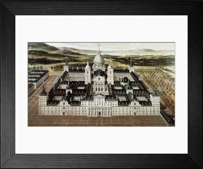 Framed Print : MARTINEZ DEL MAZO, Juan Bautista (1612-1667). Palace Garden. mid. 17th c. The Alcazar of Madrid from the garden of the Priora. Baroque art. Oil on canvas. SPAIN. Madrid Framed Print : MARTINEZ DEL MAZO, Juan Bautista (1612-1667). Palace Garden. mid. 17th c. The Alcazar of Madrid from the garden of the Priora. Baroque art. Oil on canvas. SPAIN. Madrid