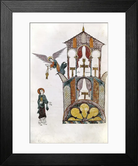 Framed Print : AISA / Everett Collection Beatus of Girona. 976. Sheet 6, depiction of Saint John the Evangelist Framed Print : AISA / Everett Collection Beatus of Girona. 976. Sheet 6, depiction of Saint John the Evangelist