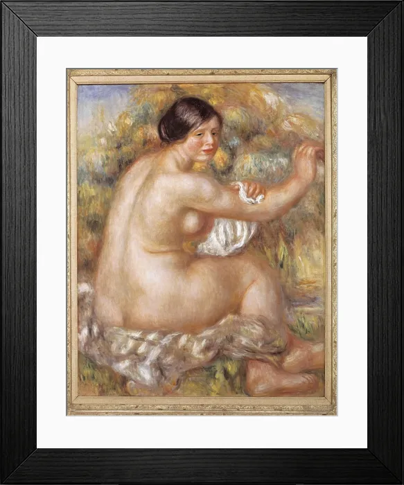 Framed Print : RENOIR, Pierre-Auguste (1841-1919). Great Sitting Nude. 1912. Impressionism. Oil on canvas. BRAZIL. Sao Paulo. Sao Paulo Museum of Art. AISA / Everett Collection**US SALES ONLY**