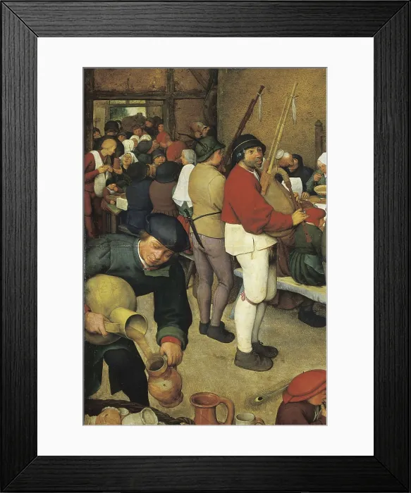 Framed Print : Breugel, Pieter, The Elder, called 'Peasant Bruegel' (1525-1569). Peasant Wedding (Bauernhochzeit). 1568