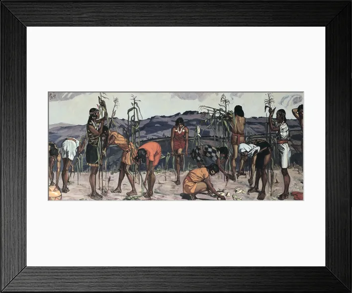 Framed Print : Ecuador. Indigenous painting. 'Corn harvest'. ECUADOR. Quito. Library of the Museum Jacinto Jijn y Caamao of Archaeology and Colonial Art Framed Print : Ecuador. Indigenous painting. 'Corn harvest'. ECUADOR. Quito. Library of the Museum Jacinto Jijn y Caamao of Archaeology and Colonial Art