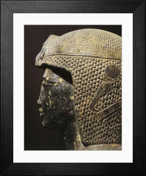 Framed Print : Bust of a sitted statue of Ramss II. 1290 -1237 BC. Egyptian art. New Kingdom. Sculpture on marble. EGYPT. Cairo. Egyptian Museum. Proc: EGYPT. San el-Hagar. Tanis Framed Print : Bust of a sitted statue of Ramss II. 1290 -1237 BC. Egyptian art. New Kingdom. Sculpture on marble. EGYPT. Cairo. Egyptian Museum. Proc: EGYPT. San el-Hagar. Tanis