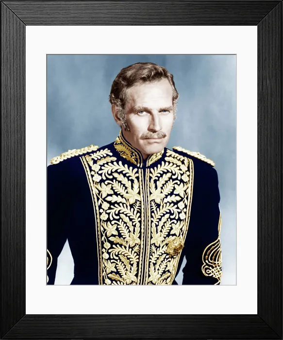 Framed Print : KHARTOUM, Charlton Heston, 1966