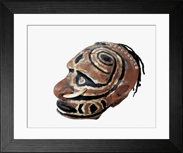 Framed Print : Skull Covered With Clay. Art from Melanesia. Decorative Arts. FRANCE. Paris. Museum of African and Oceanic Arts. Proc: PAPUA NEW GUINEA. AISA / Everett Collection**US SALES ONLY** Framed Print : Skull Covered With Clay. Art from Melanesia. Decorative Arts. FRANCE. Paris. Museum of African and Oceanic Arts. Proc: PAPUA NEW GUINEA. AISA / Everett Collection**US SALES ONLY**