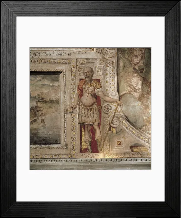 Framed Print : ALBA, Fernando Alvarez de Toledo y Pimentel, Duke of (1507-1582). Portrait situated on the vault of the Room of Portugal. Fresco. SPAIN. CASTILE-LA MANCHA. CIUDAD REAL Framed Print : ALBA, Fernando Alvarez de Toledo y Pimentel, Duke of (1507-1582). Portrait situated on the vault of the Room of Portugal. Fresco. SPAIN. CASTILE-LA MANCHA. CIUDAD REAL